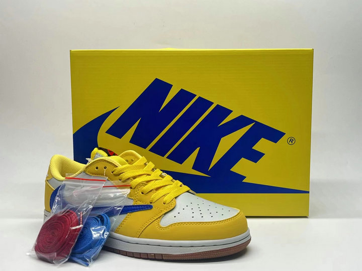 Nike Sneakers Travis Scott x WMNS Air Jordan 1 Low OG Jaune